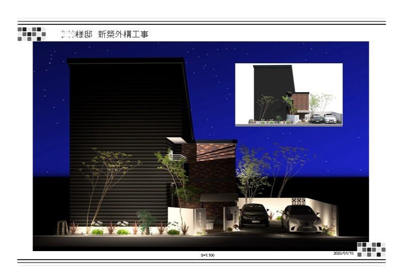 外構CGパースの制作例